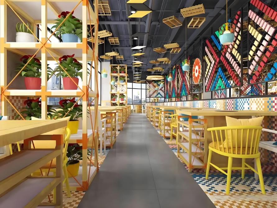 合肥網(wǎng)紅餐飲店裝修設(shè)計效果圖案例——看完你也想開一家